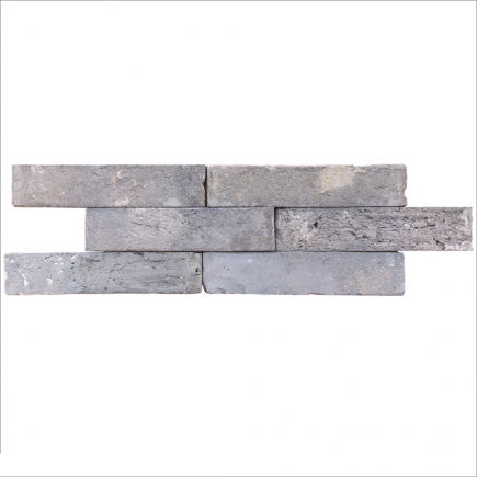 Parement Brique grise vieillie 23x5x2 cm