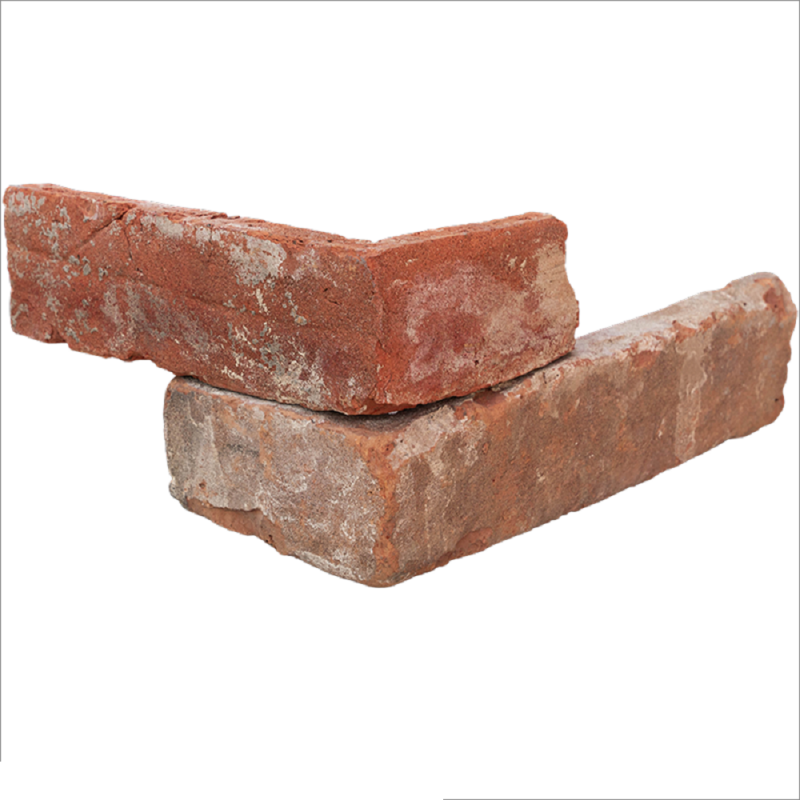 Angle Parement Brique rouge vieillie 11-23x5x2 cm