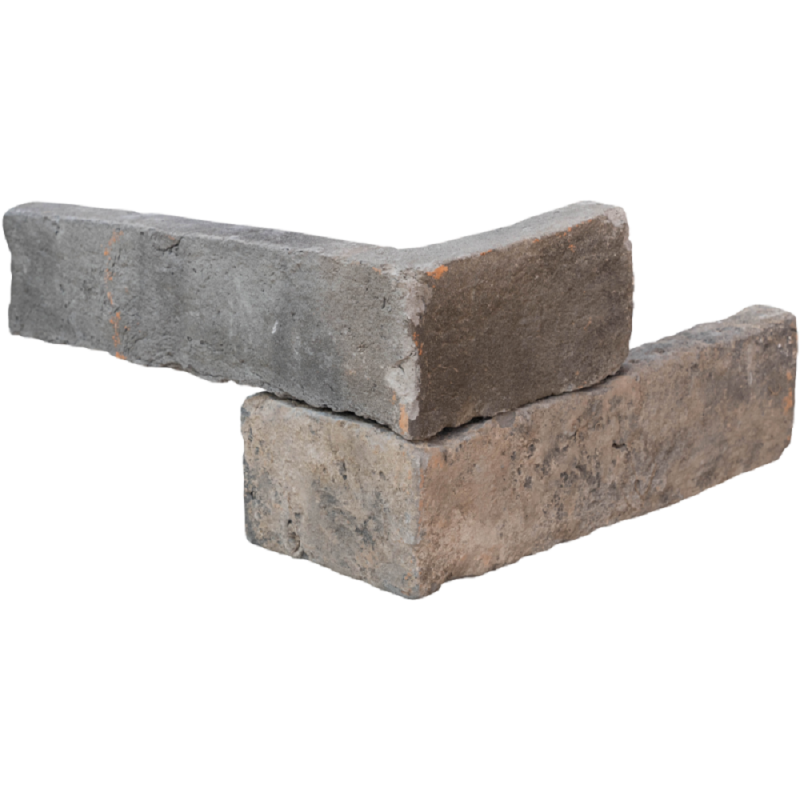 Angle Parement Brique grise vieillie 11-23x5x2 cm