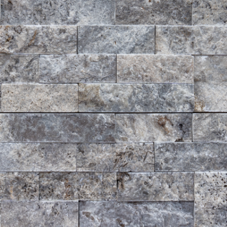 Parement Travertin SILVER 15.2x61x2.2 cm