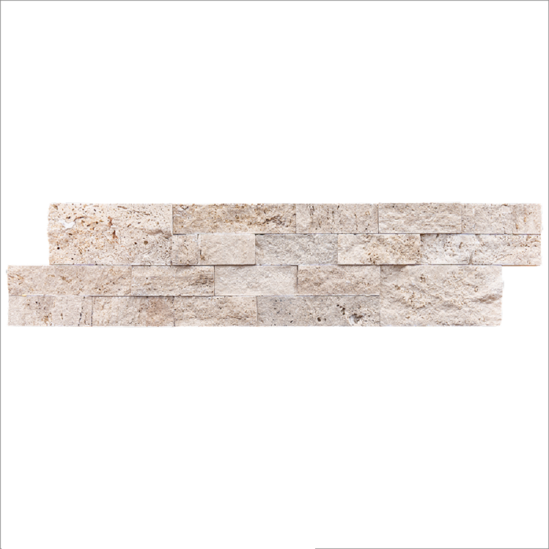 Parement Travertin LIGHT MIX 15.2x61x2.2 cm