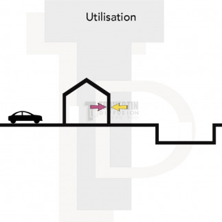Angle Parement Travertin CLASSIC MIX 15.2x61x2.2 cm