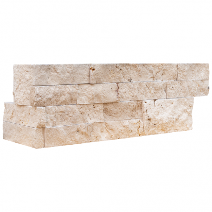 Angle Parement Travertin CLASSIC MIX 15.2x61x2.2 cm