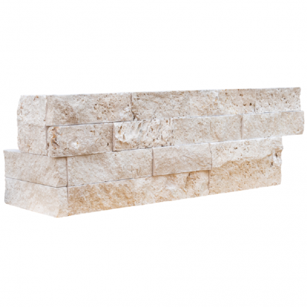 Angle Parement Travertin LIGHT MIX 15.2x61x2.2 cm