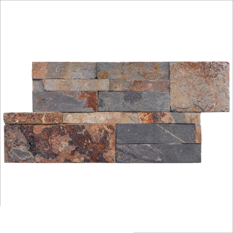 Parement opus Ardoise Multicolor 38x18x1-1.5 cm