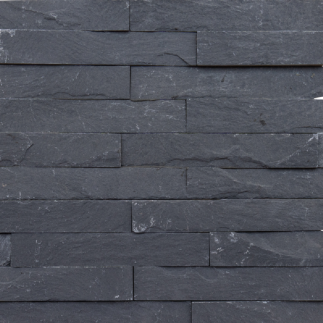 Parement Ardoise Noire 38x18x1-1.5 cm