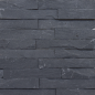 Parement Ardoise Noire 38x18x1-1.5 cm
