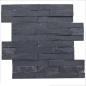 Parement Ardoise Noire 38x18x1-1.5 cm