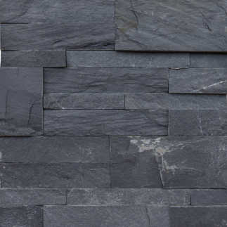 Parement opus Ardoise Noire 38x18x1-1.5 cm