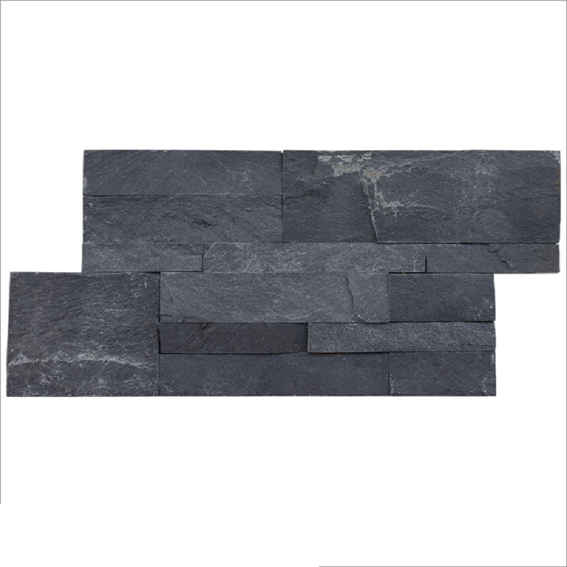 Parement opus Ardoise Noire 38x18x1-1.5 cm