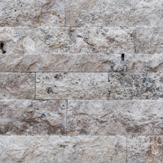 Parement Travertin SILVER BLx5/7.5/10x2.2 cm