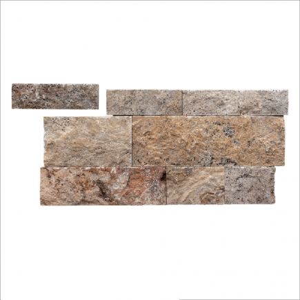 Parement Travertin SCABOS BLx5/7.5/10x2.2 cm