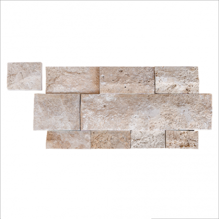 Parement Travertin CLASSIC MIX BLx5/7.5/10x2.2 cm