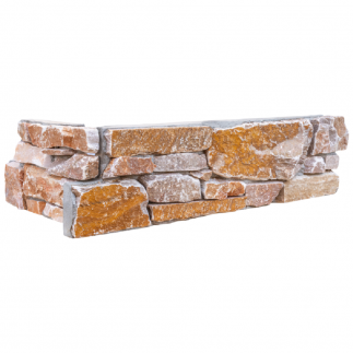 Angle Parement PIERRE Doré 28/58x15x4 cm