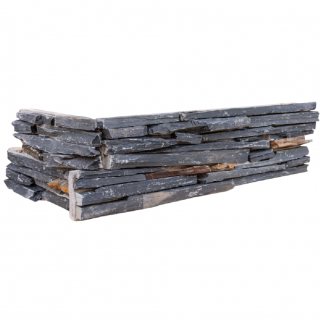 Angle Parement BLACK LAME 28/58x15x4 cm