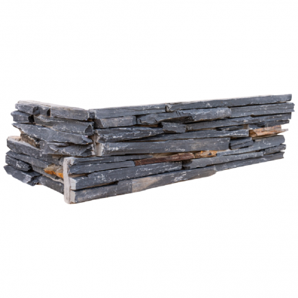 Angle Parement BLACK LAME 28/58x15x4 cm