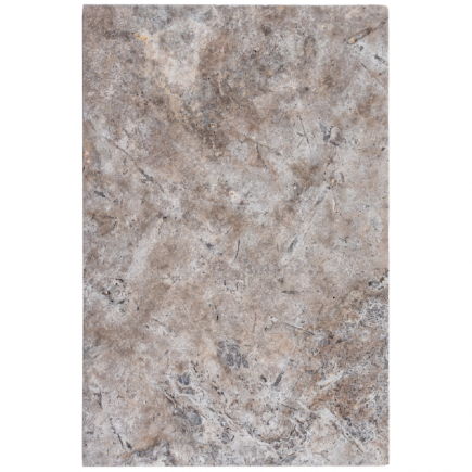 Carrelage travertin SILVER vieilli 40,6x61x1,2cm