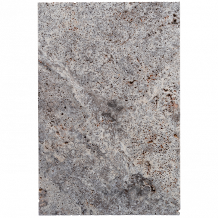Carrelage travertin SILVER 2CH vieilli 40,6x61x1,2cm