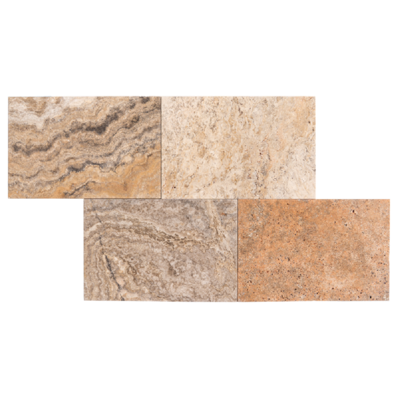 Carrelage travertin SCABOS vieilli 40,6x61x1,2cm