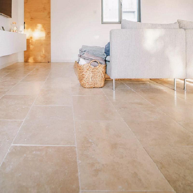 Carrelage travertin CLASSIC MIX vieilli 60x90x1,5cm