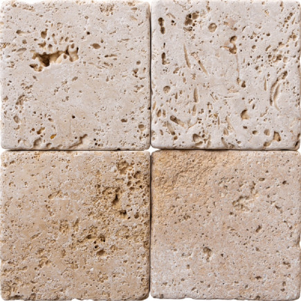 Pavé travertin MIX 2CH vieillie 15,3x15,3x3cm