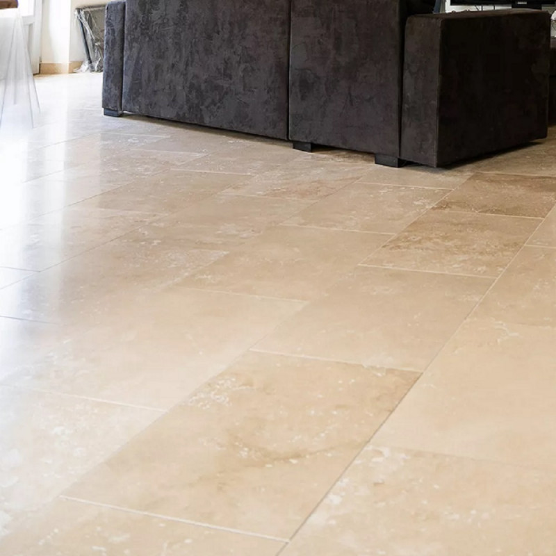 Carrelage travertin LIGHT MIX vieilli 40,6x61x3cm