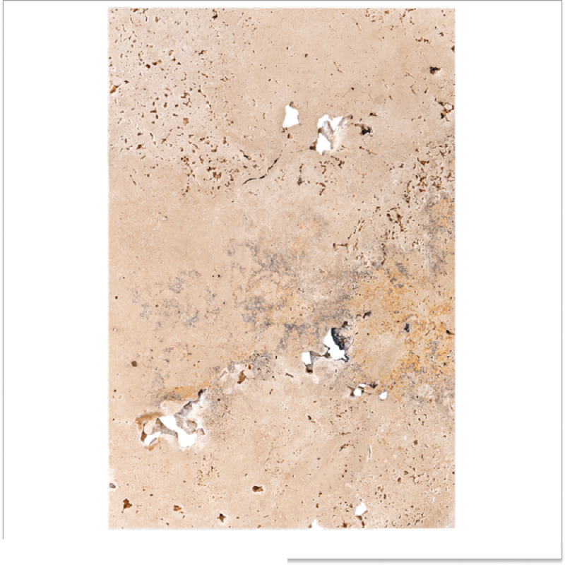 Carrelage travertin MIX COM 2 vieilli 40,6x61x1,2cm