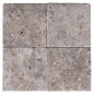 Pavé en travertin SILVER vieilli 15,3x15,3x3cm