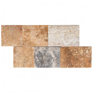 Pavé en Travertin SCABOS vieilli 15xBL ép.3cm