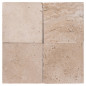 Pavé en Travertin PREMIUM vieilli 15,3x15,3x3cm