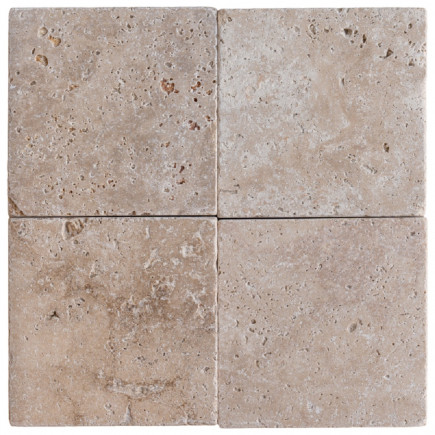 Pavé travertin CLASSIC MIX vieilli 15,3x15,3x3cm