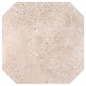 Carrelage travertin LIGHT MIX Octogone vieilli 40.6x40.6x1,2cm