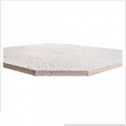 Carrelage travertin LIGHT MIX Octogone vieilli 40.6x40.6x1,2cm