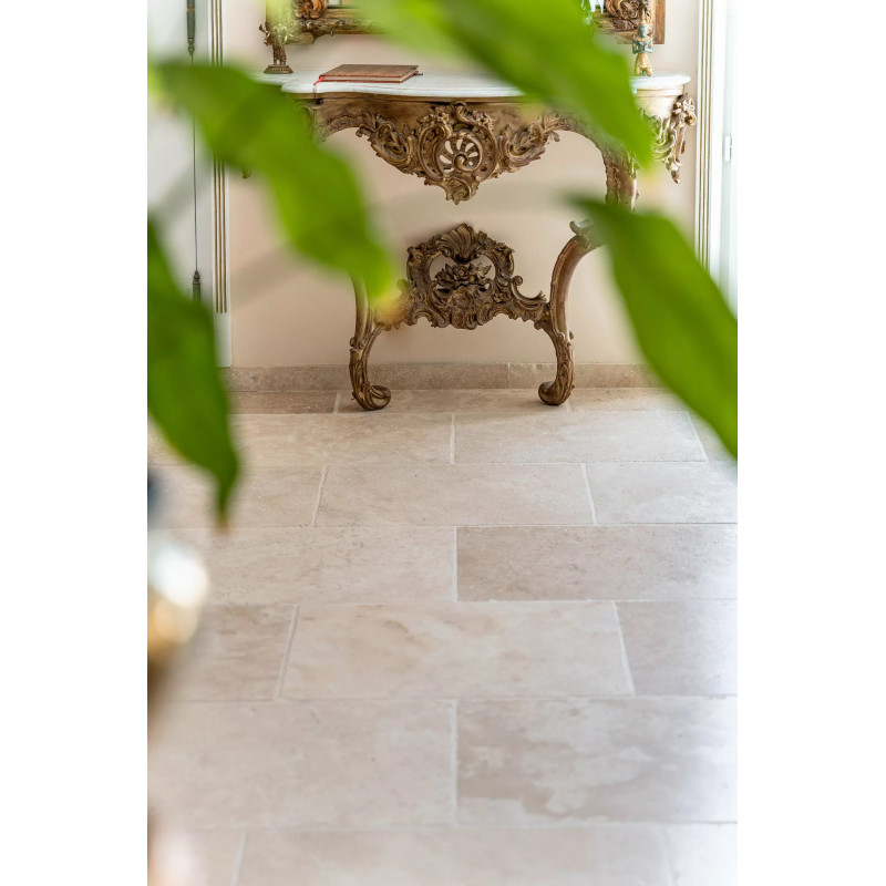 Carrelage travertin LIGHT MIX vieilli 20.3x40.6x1,2cm