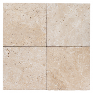 Carrelage travertin LIGHT MIX vieilli 20.3x20.3x1,2cm