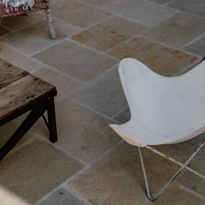 Carrelage TANDUR Jaune naturel Opus Romain ép.2 cm