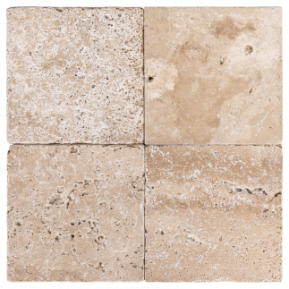 Carrelage travertin MIX 2CH vieilli 20.3x20.3x1,2cm