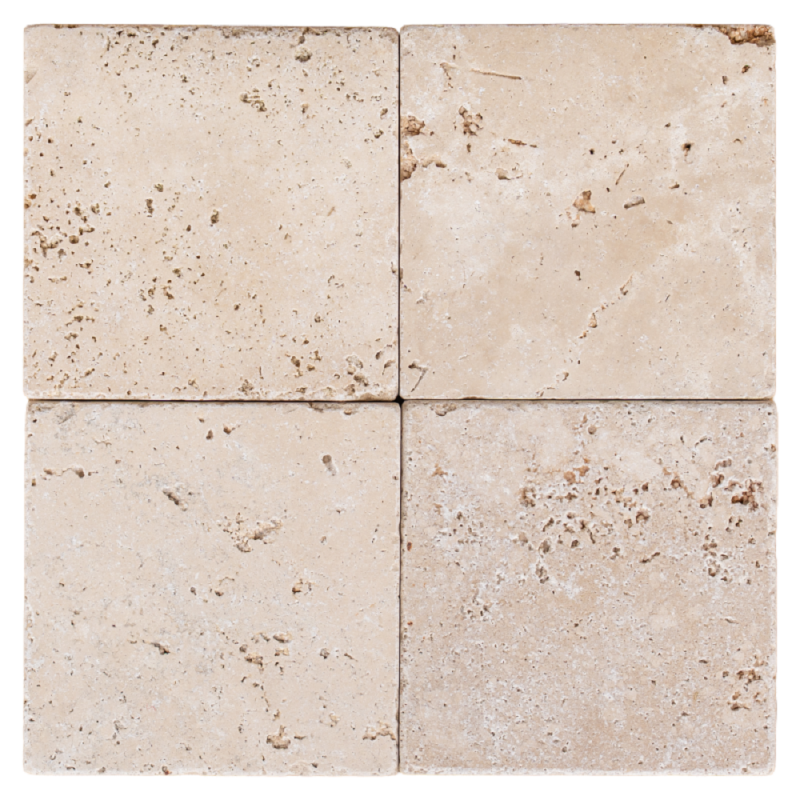 carrelage travertin LIGHT MIX vieilli 10x10x1cm