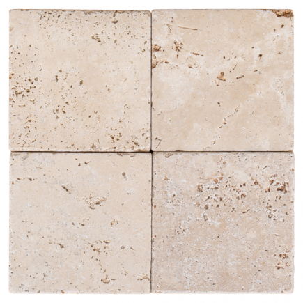 carrelage travertin LIGHT MIX vieilli 10x10x1cm