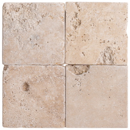 carrelage travertin MIX 2CH vieilli 10x10x1cm