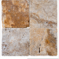 carrelage travertin SCABOS vieilli 10x10x1cm