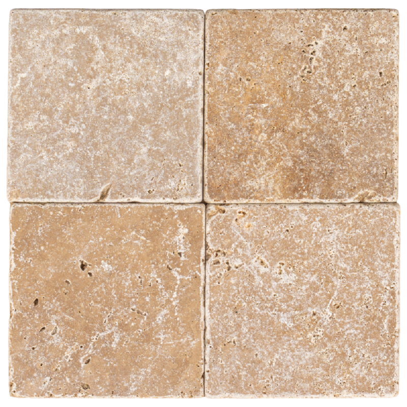 carrelage travertin NOCE vieilli 10x10x1cm