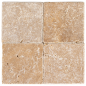 carrelage travertin NOCE vieilli 10x10x1cm