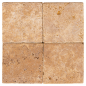 carrelage travertin JAUNE vieilli 10x10x1cm