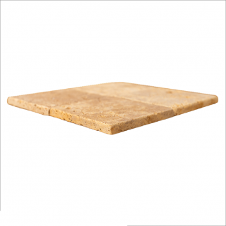 carrelage travertin JAUNE vieilli 10x10x1cm