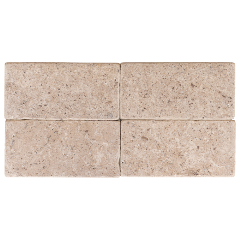 carrelage travertin MIX 2CH vieilli 7.5x15x1cm