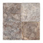 carrelage travertin SILVER vieilli 10x10x1cm