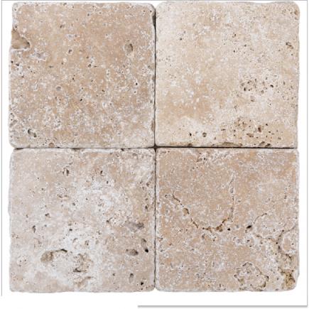 carrelage travertin MIX 2CH vieilli 20x20x1cm