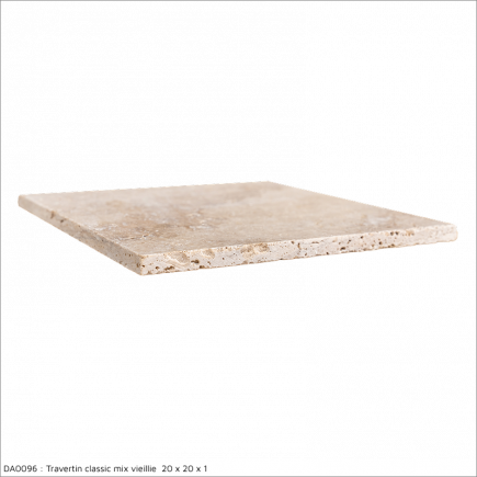 carrelage travertin CLASSIC MIX vieilli 20x20x1cm