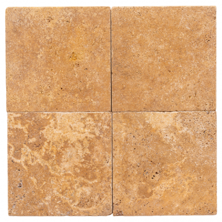carrelage travertin JAUNE vieilli 20x20x1cm